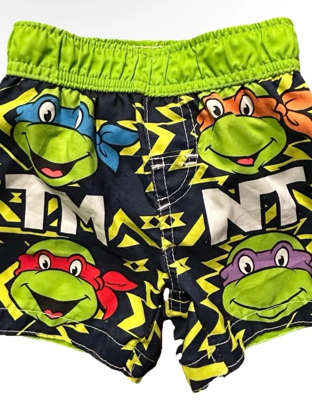 Toddler Boys Teenage Mutant Ninja Turtles Swim Trunks Size 2T